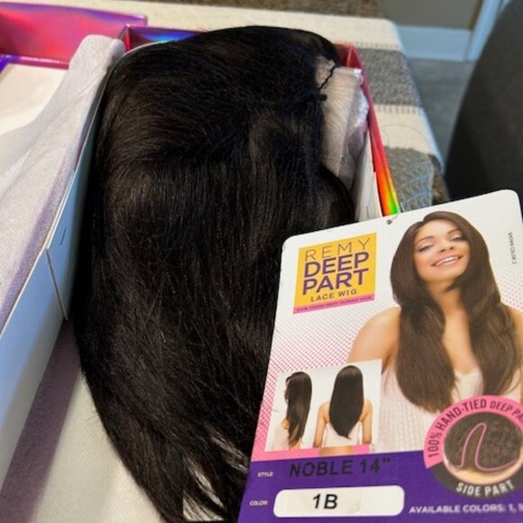 Janet Collection 100% Virgin Remy Human Hair Deep Part Swiss Lace Front Wig - Picture 1 of 10
